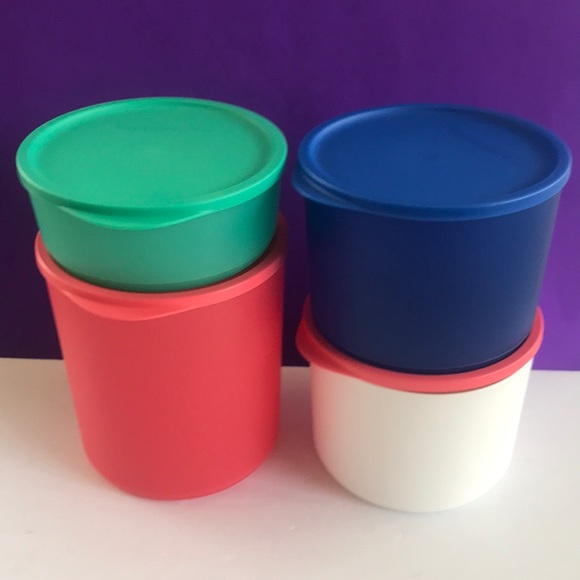 Tupperware Round Container Set of 4 Ideal for Refrigerator & microwave - Picture 3 of 12